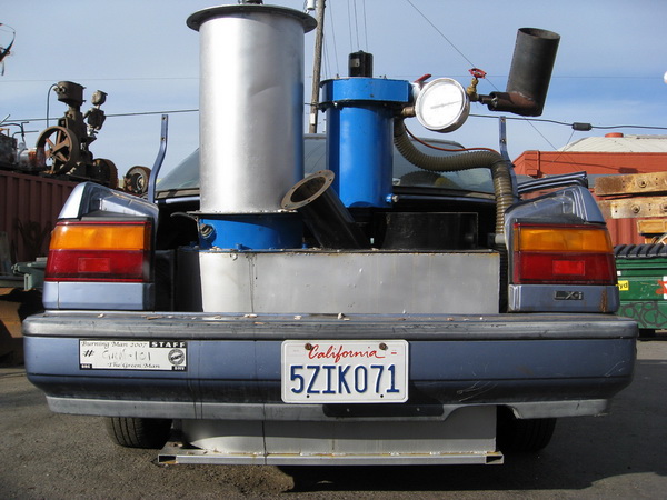 Автомобиль Honda Civic работающий на газу от GEK и зазъезжающий по Калифорнии около трех лет