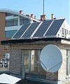 Солнечные батареи на крыше высотного дома